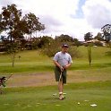 AUS QLD Brisbane 1999NOV17 003  I think they call this addressing the ball. : 1999, 1999 - Get In Get Out, No Mucking About Australian Trip, Australia, Brisbane, Date, Month, November, Places, QLD, Trips, Year